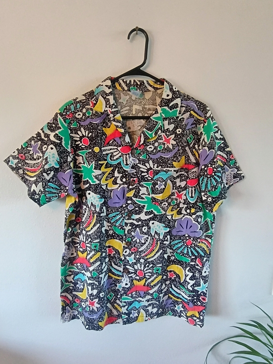 Sea & Ski Other - Vintage Sea & Ski Tropical Abstract Hawaiian Camp Shirt USA Cotton Women's L